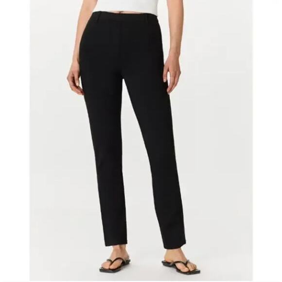 QUINCE Ultra-Stretch Ponte Straight Leg Pants Black Sz XL {FF24} - Picture 2 of 8